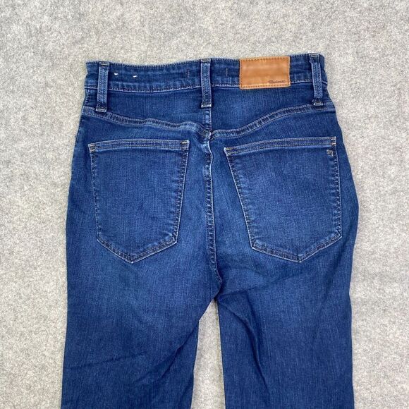 Madewell Curvy High-Rise Skinny Jeans in Dark Wash Blue Size 26 - Picture 12 of 13